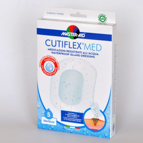 MASTER-AID Cutiflex Med Strip Vízhatlan Sebtapasz 10x12cm 5 db (úszáshoz)