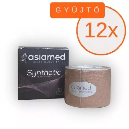 ASIAMED SYNTHETIC Kineziológiai Tapasz 5 cm x 5 m Bézs 12 DB/GYŰJTŐ