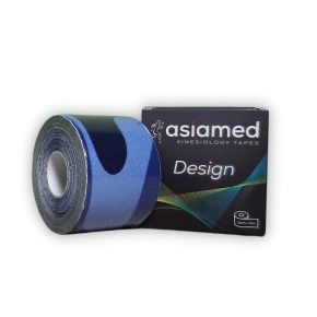 ASIAMED Design Kineziológiai Tapasz 5 cm x 5 m Kék-Terep