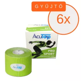   ACUTOP Pro Sport Kineziológiai Tapasz 5 cm x 5 m Zöld 6 DB/GYŰJTŐ