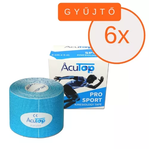 ACUTOP Pro Sport Kineziológiai Tapasz 5 cm x 5 m Kék 6 DB/GYŰJTŐ