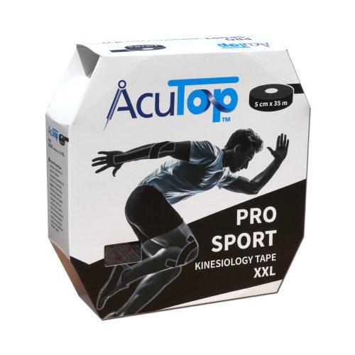 ACUTOP Pro Sport XXL Kineziológiai Tapasz 5 cm x 35 m Fekete