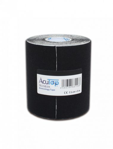 ACUTOP Premium Kineziológiai Tapasz 7,5 cm x 5 m Fekete