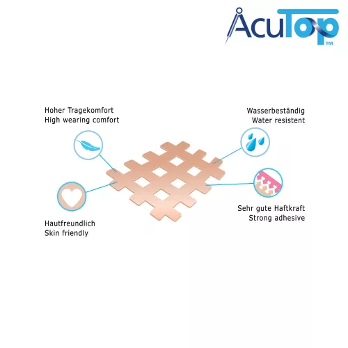 ACUTOP Gitter Tape Cross Tape MixBox (130 db/doboz) - Bézs