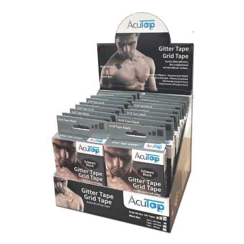 ACUTOP Gitter Tape Cross Tape Kicsi (20lap/doboz, 9db/lap) - Fekete